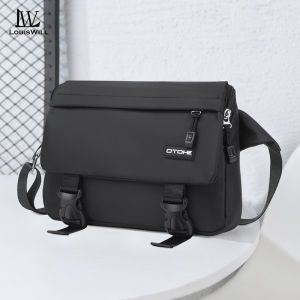 LouisWill  กระเป๋าชาย กระเป๋าสะพายไหล่ชาย กระเป๋าสะพายข้าง กระเป๋าสะพายข้างแบบลำลอง ดีไซน์สีตัดกัน กระเป๋าสะพายข้างความจุขนาดใหญ่ กระเป๋าลำลองกันขโมย กระเป๋าเอกสารแฟชั่นชาย สำหรับเล่นกีฬา เดินทาง กิจกรรมกลางแจ้ง