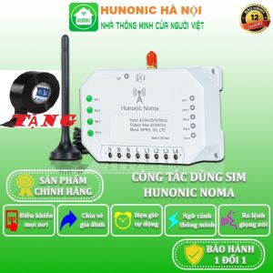 Công Tắc Thông Minh Dùng Sim Hunonic Noma Điều Khiển Trên Điện Thoại Hẹn Giờ