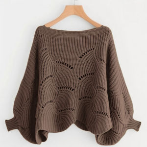 40-95KG Plus Size Women Batwing Knitwear Sweater Long Sleeve Ladies Muslimah Blouse Tops Long Sleeve Batwing Shirt Women Knitted Blouse