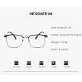 JN IMPRESSION Business Photochromic Anti-blue Light Stitching Color Science and Technology Men's Nearsighted Glasses. 