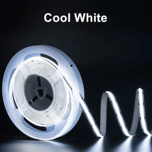Angelila 1m 2m 3m 5m DC12V 24V High Density COB LED Strip Light Super Bright 3000K 4000K 6000K White 320LEDs/m Flexible Ribbon Tape Lamp for Kitchen Bedroom Home DIY Decoration