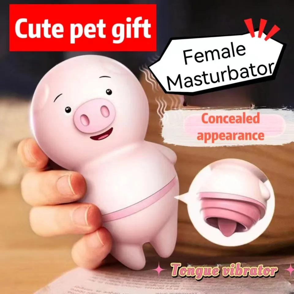 COD Cute Pink Pig Tongue Vibrato for women sex small Licking Vibrator Sex  Toy USB | Lazada PH