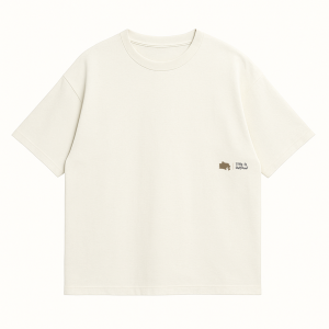 weerstand ind - Cotton Combed T-Shirt Kaos Polos Oversize Broken white 20s