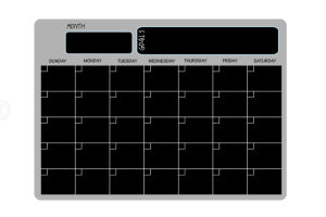 กระดานไวท์บอร์ดแม่เหล็ก ติดตู้เย็นได้ ลบได้ กระดานวางแผนรายเดือน รายสัปดาห์ ปฏิทินแม่เหล็ก