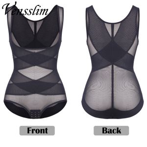 Vemsslim Seamless Full Body Shaper Women Waist Trainer Slimming Enhanced Tummy Control Underwear Flat Belly Corset Hooks Bodysuit Shapewear