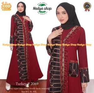 Gamis Abaya turkey arab NAGITA JERSY Mix Ceruty Mode TERBARU