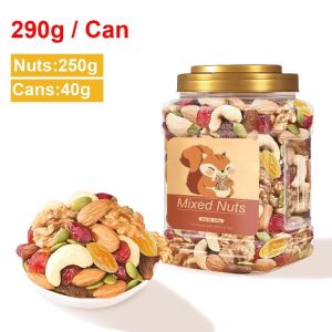 【Extra large can】 AlmondsCashewsTrail Mixed Fruits and Nuts Mixed and Dried FruitsHealthy Instant Daily Nuts