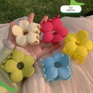Set 4 Kẹp Tóc Hoa Cúc Càng Cua Bản To Nhiều Màu – Kẹp Tóc Nữ Hàn Quốc Dễ Thương Phụ Kiện Tóc Xinh