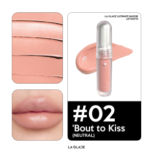 LA GLACE ULTIMATE BADDILIP MATTE | ลิปแมทลากลาส 10 เฉดสี เนื้อนุ่ม soft matte เบลอร่องปาก กลบปากคล้ำ ผสมได้หลายลุค