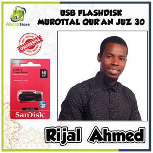 ABARASHOP USB Flashdisk Murottal Quran Juz 30 Murotal Alquran Juz Amma Bacaan Merdu Rijal Ahmed
