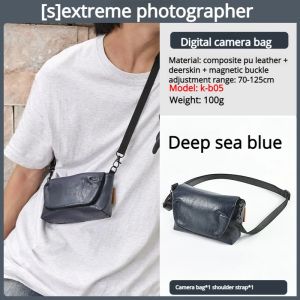Camera Bag Suitable for Fuji Mirrorless Ricoh Black Card CCD Digital Camera Soft Leather Shoulder and Crossbody Storage Bag2026