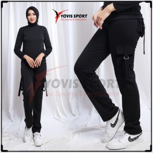 celana senam kargo terlaris celana senam kantong 4 celana senam zumbz aerobic sepeda gym volli fitnes