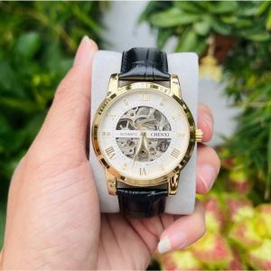 Đồng hồ cơ nam Chenxi dây da lộ máy tự động cao cấp CX-8802 [BẢO HÀNH 12 THÁNG]