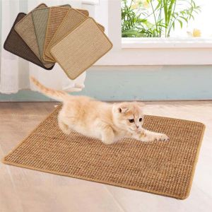 ER52858 Natural Sisal 1pc Couch Furniture Grinding Claws for Small Cats Cat Scratch Pad Sisal Mat Pet Products Cat Supplies