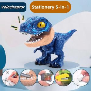 Dinosaur Stationery 5in1 Set Sharpener Detachable Dinosaur Model Toys Boys Girls Study Supplies
