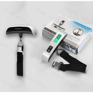 50KG/110LB Portable Scale Luggage Weighing Handheld Electronic Scale Suitcase Travel Hanging Steelyard Hook Scale XPH590