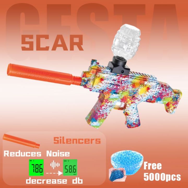 MINI SCAR Gel Blasters Gun Pellete Gun For Kids Adults Soft Bullet Toy ...