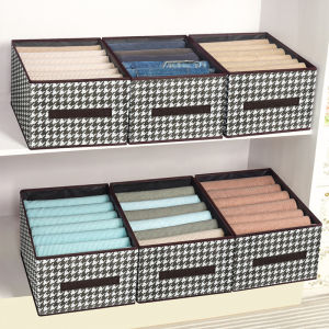 Large Capacity Foldable Clothes Storage Box with Lid Clothes Organizer Kotak Baju storage organizers 衣服收纳盒