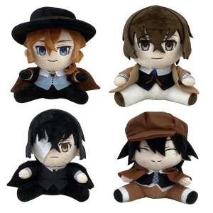 Anime Bungou Stray Dogs Plush Toy Edogawa Rampo Nakahara Dazai Osamu Plush Doll Cosplay Character Cute Soft Stuffed Doll  20cm