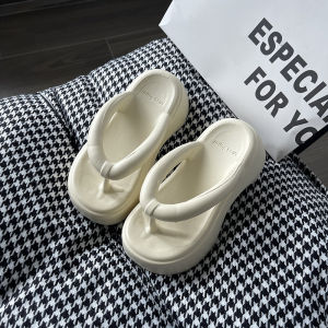 [Free Shipping] Thick-Soled Height-Increasing Flip-Flops For Women Made Of EVA Material Suitable For Summer Wear Beach Use And Versatile For Various Outfits With A Non-Slip Sole