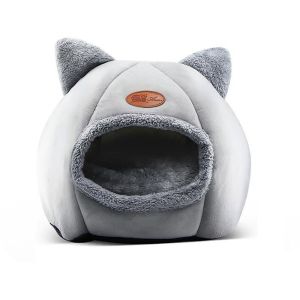 ONFIN Small Dog Cozy Washable Cave Puppy Basket House for Kitten Winter Cat Cushion Dog House Pet Supplies Cat Bed