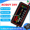 Sạc xe điện 24V dùng cho bình Acquy chống phù bình có hiển thị phần trăm sạc. 