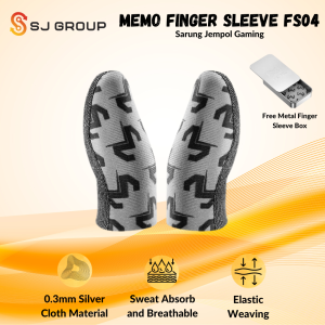 Sarung Jempol Memo FS04 isi 2 pcs Finger Sleeves Gaming Elastis Anti Keringat PUBG ML FF