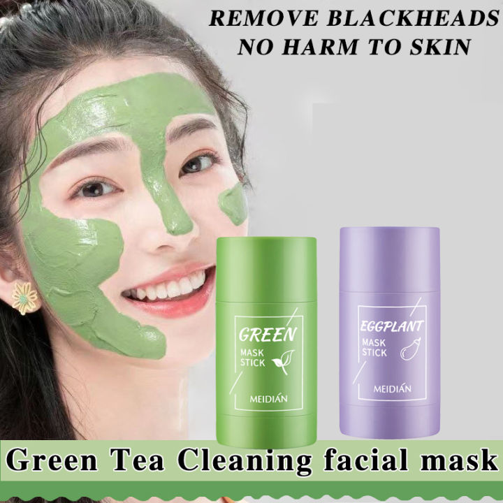Original Green tea oil control solid mask cleansing mask mud mask