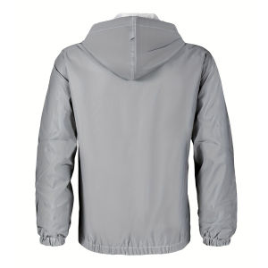 เสื้อแจ็คเก็ตผู้ชาย เสื้อแจ็คเก็ต แผงสะท้อนแสง ซิป เสื้อกันลม เอฟเฟกต์ความอบอุ่น การป้องกันความปลอดภัย สะดวกสบาย