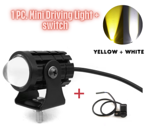 Suzuki Raider J 115 Motorcycle Super Bright Mini Driving Light High/Low White/Yellow Beam Waterproof Universal Headlight And Switch
