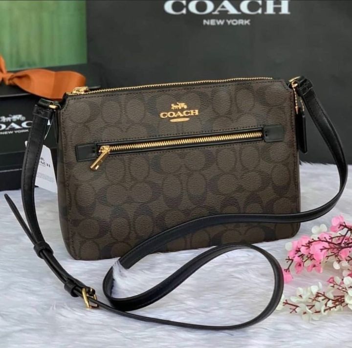 Coach monogram 2025 sling bag