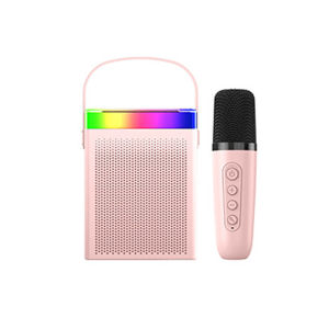 VAORLO Hot Mini Home Karaoke Machine Portable Bluetooth 5.3 Speaker System With 1-2 Wireless Microphones Home Family Singing For Kid