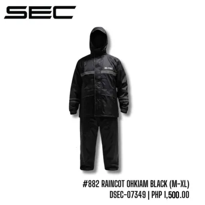 SEC #882 Raincoat Ohkiam Black/Blue M-XL DSEC-07349