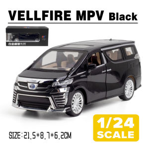 LEO 1:24 Toyota Vellfire MPV Diecast Model Car Toy Cars for Boys Toys Car For Kids Gift For Birthday