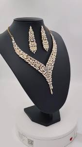 jewelry Womens Necklace Luxurious Wheat Ear Water Drop Earrings High-End Fashion Jewelry Set