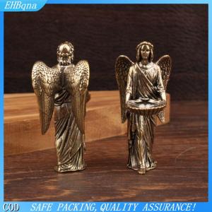 [COD] Brass Angel Statue Figurines Desktop Decorations Creative Crafts Small Bronze Ornaments For Home Decor