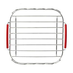 Hai Lớp nồi chiên ít dầu Rack với xiên bền nướng bằng thép không gỉ chủ cho nhà bếp ngoài trời nấu ăn trong nhà