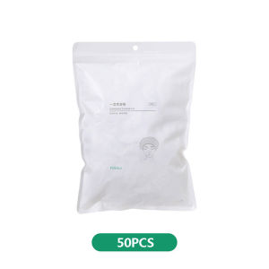 50PCS Disposable Shower Caps Waterproof Plastic Shower Cap for Women Men Elastic Shower Caps for Bath Hair Treatment