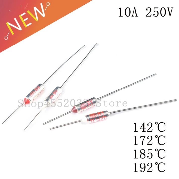 PROFUSE 172°C Thermal Fuse – 10A/250V AC – With 2 Crimping Rings – TZ-D-172