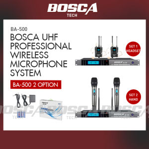 BOSCA UHF Professional Wireless Microphone System BA-500 Headset Microphone Handheld Microphone  Stage Home use singing Christmas party Club bar meeting restaurant KTV Karaoke Festival gift entertainment equipment