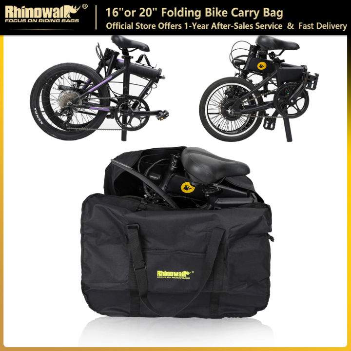 Rhinowalk 1620 inch Folding Bike Carrying Bag For Brompton and 3Sixty