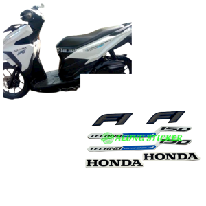 STIKER STRIPING LIS LES BODY MOTOR VARIO 150 2016 ISS PUTIH-BIRU