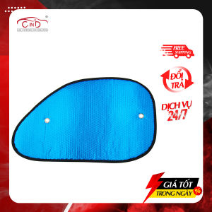 Combo 2 Tấm Che Nắng Ô Tô Kính Hông Xốp Loại Dày NB BST-11035 Màu Lam (38x65 cm) - Nhập Khẩu Chính Hãng