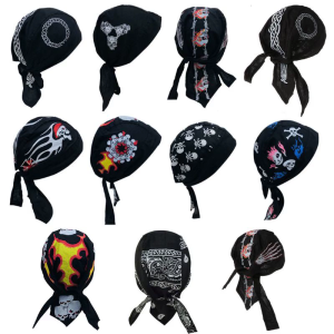 Skull Cap Pirate Hat Cycling Bandana Cotton Motorcycle Biker Cooling for Head Wrap Beanie Breathable Helmet Liner Beanie