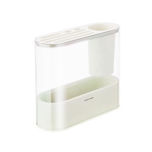 Shiok Living 🚀 Cutlery Holder Drain Rack Tableware Support Cabinet Storage Standing Durable