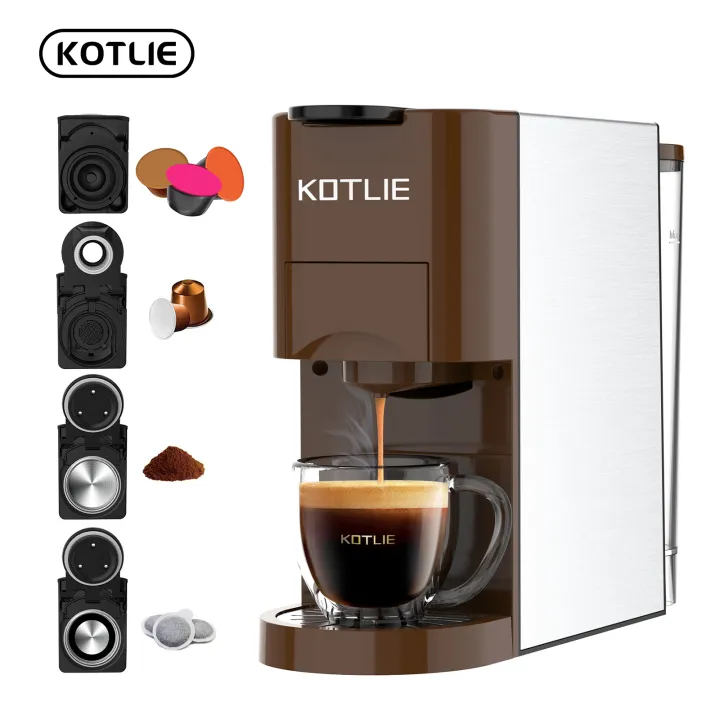 KOTLIE Cafetera de una sola porción para café caliente y frío para K