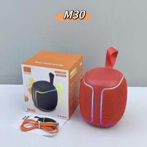 รุ่น M30  ลำโพงบลูทูธ RGBไฟ บลูทูธแบบ 5.3 กันน้ำ IPX7 เสียง HIFI Stereo รอบทิศทาง 360° ใช้กับมือถือ ได้ทุกรุ่น ของแท้ Bluetooth Speaker