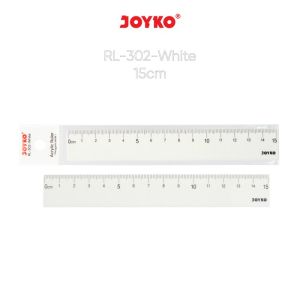 (1BIJI)JOYKO ACRYLIC RULER RL-302-WHITE