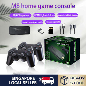M8 Game Console 20000+ Games HD Output TV Video Games Stick Retro Console With 2.4G Dual Wireless Controller video games