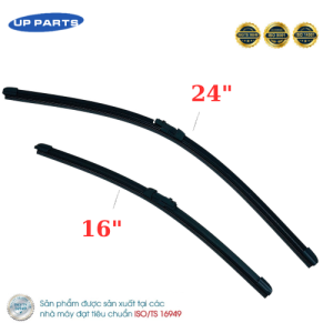 Gạt mưa ô tô Ford Ranger Everest Fiesta Rapto Mazda BT50 (2016 – 2021) - CHÂN BẤM Silicone UP PARTS chất lượng cao